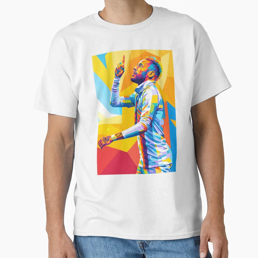 Neymar Pop Art T-Shirt - Aesthetic Graphic for Adults - T-Shirt, Sweatshirt, Hoodie
