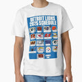 Detroit Lions 2025 Schedule T-Shirt - Streetwear Style for Adults - T-Shirt, Sweatshirt, Hoodie