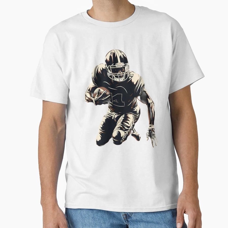 American Football Black Stripes T-Shirt - Casual Everyday Wear for Adults - T-Shirt, Sweatshirt, Hoodie