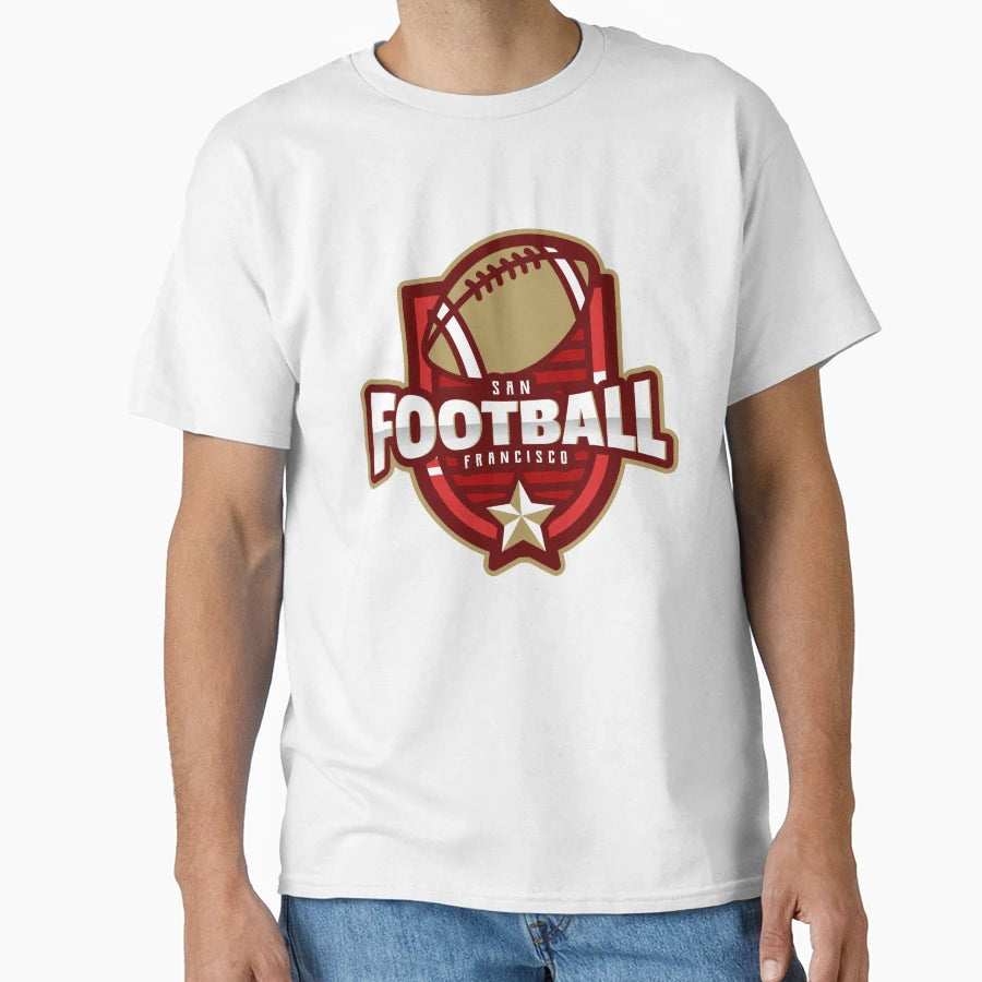 San Francisco Football T-Shirt - Unique Graphic Unisex - T-Shirt, Sweatshirt, Hoodie