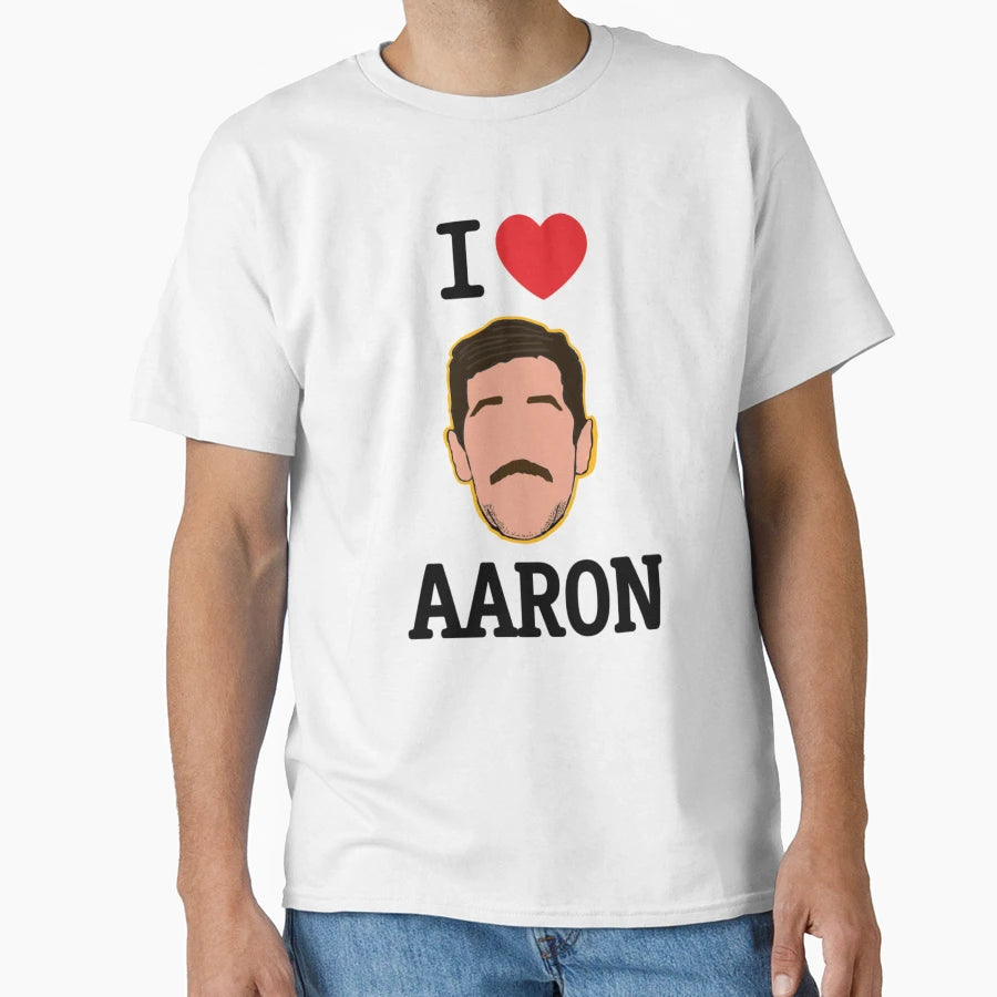I Love Aaron T-Shirt - Minimalist Print for Adults - T-Shirt, Sweatshirt, Hoodie