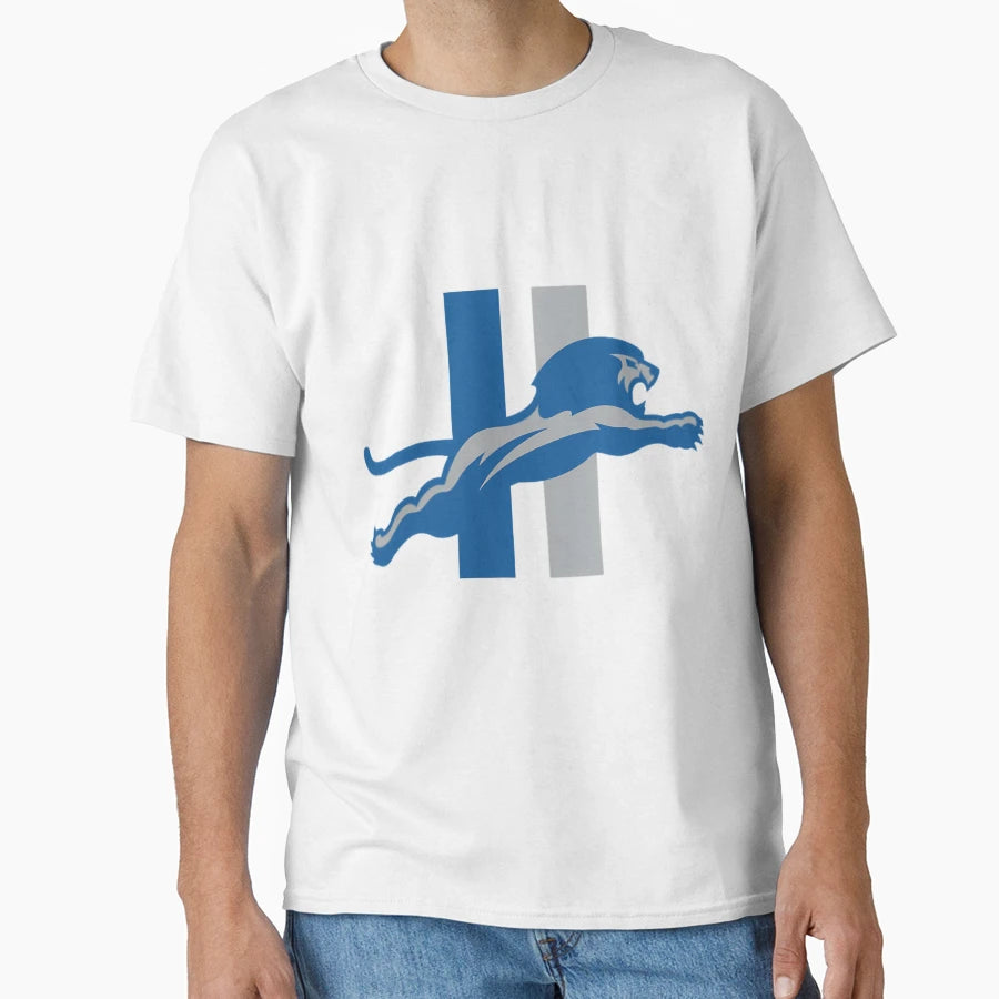 Detroit Logo Lions Inspired T-Shirt - Trendy Graphic for Adults - T-Shirt, Sweatshirt, Hoodie