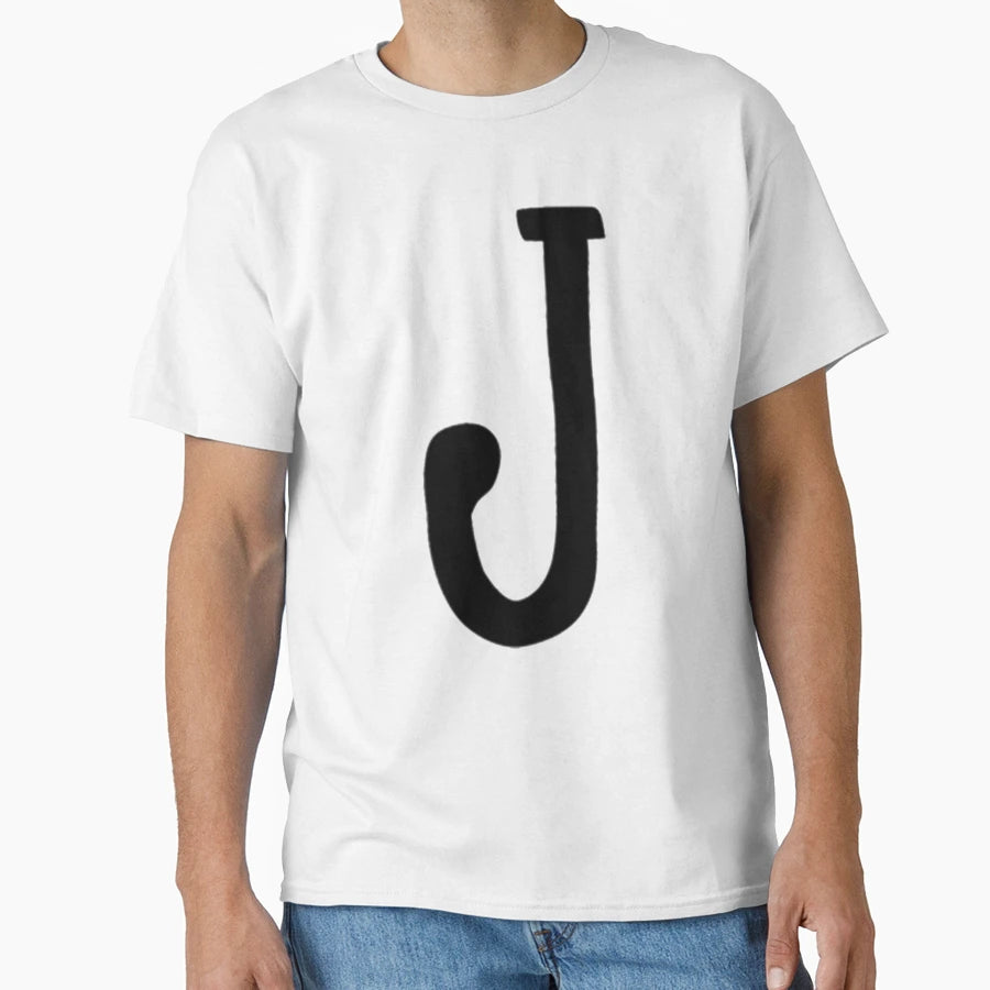J Letter Monogram 2 T-Shirt - Trendy Graphic Unisex - T-Shirt, Sweatshirt, Hoodie