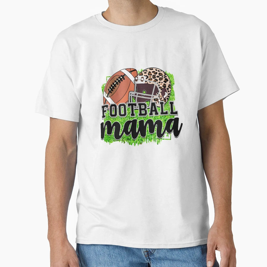 Football Mama Green T-Shirt - Novelty Apparel for Adults - T-Shirt, Sweatshirt, Hoodie