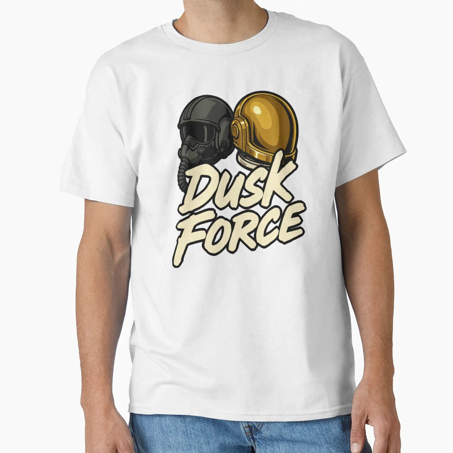 Dusk Force Air Force Astronaut Tribute T-Shirt - Fun Novelty Design Unisex - T-Shirt, Sweatshirt, Hoodie