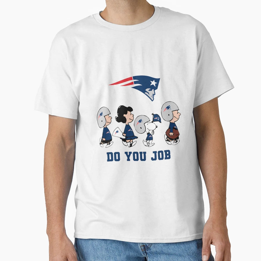 New England Patriots Football Cartoon T-Shirt - Unique Graphic Unisex - T-Shirt, Sweatshirt, Hoodie