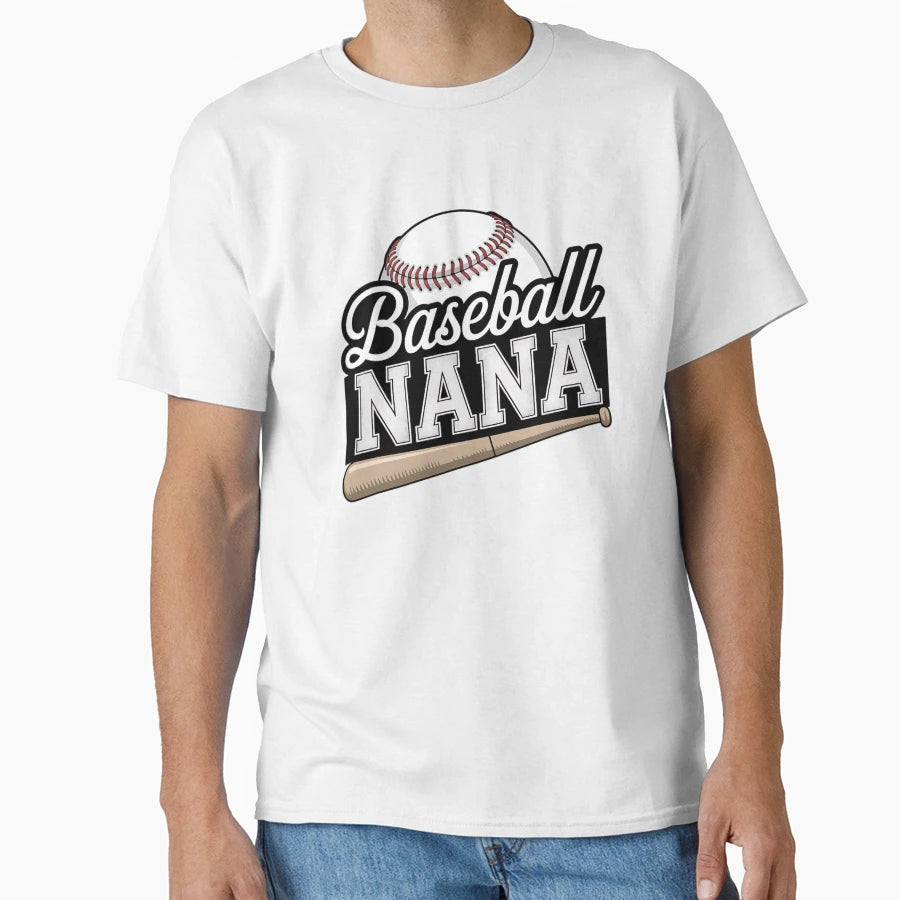 Baseball Nana Baseball Player Game T-Shirt - Fun Novelty Design for Adults - T-Shirt, Sweatshirt, Hoodie