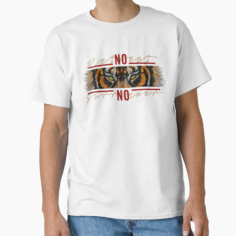 Eye of the tiger no retreat surrender (motivational - Adult & Kids T-Shirts, Sweatshirts & Hoodies apparel design preview 1
