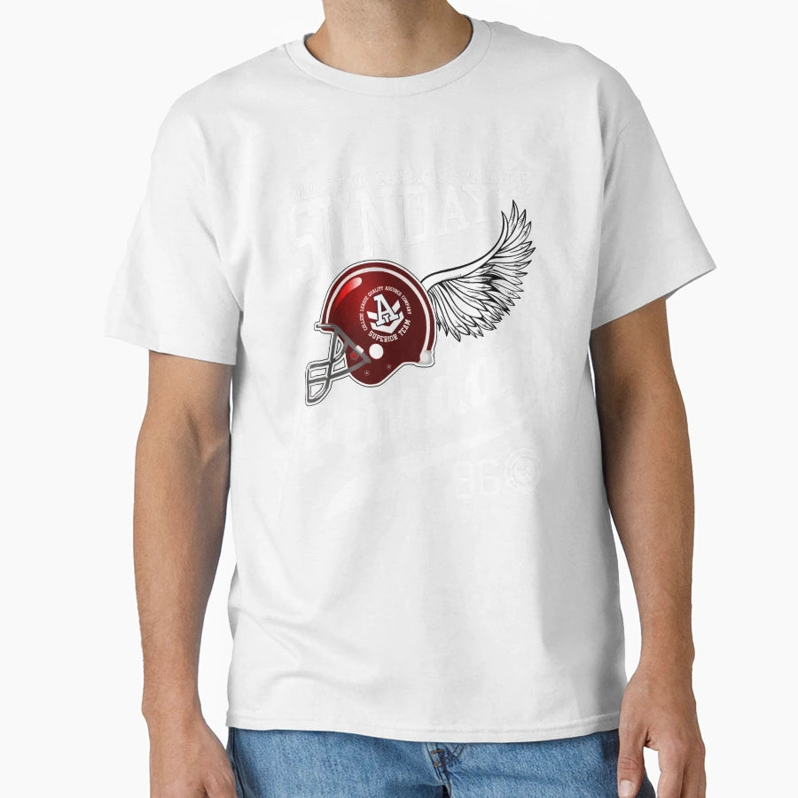 Sunday Funday Sports Wings T-Shirt - Streetwear Style Men Women - T-Shirt, Sweatshirt, Hoodie