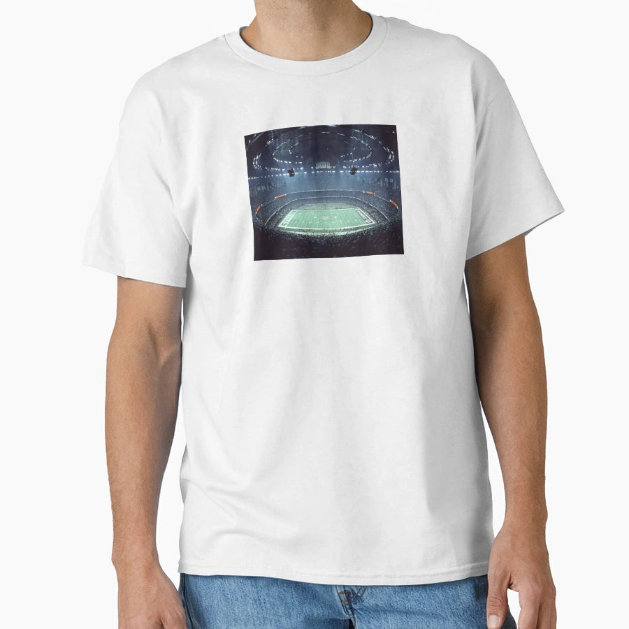 New Orleans Superdome During Sb Xv T-Shirt - Unique Graphic for Adults - T-Shirt, Sweatshirt, Hoodie