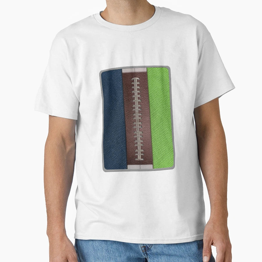 Football Navy Green And Gray Team T-Shirt - Unique Graphic Men Women - T-Shirt, Sweatshirt, Hoodie