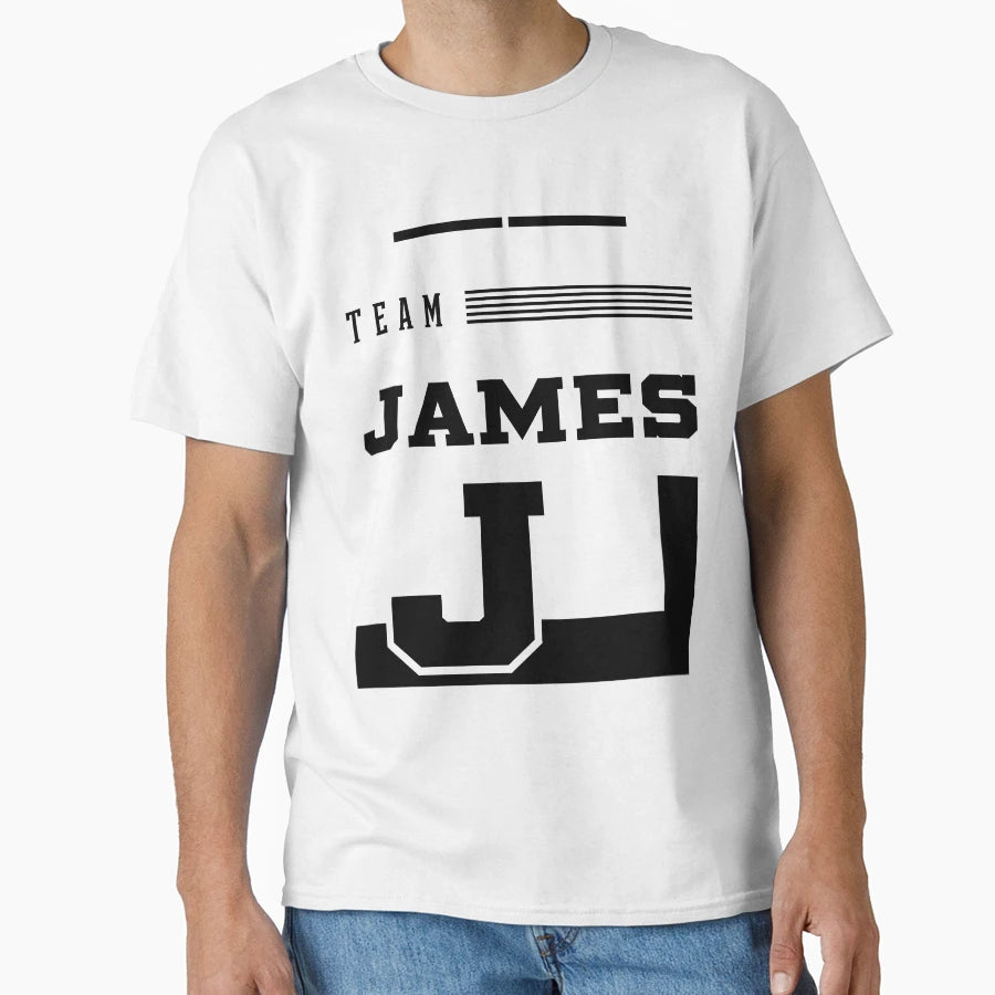 Team James Family Name Gift T-Shirt - Minimalist Print Unisex - T-Shirt, Sweatshirt, Hoodie