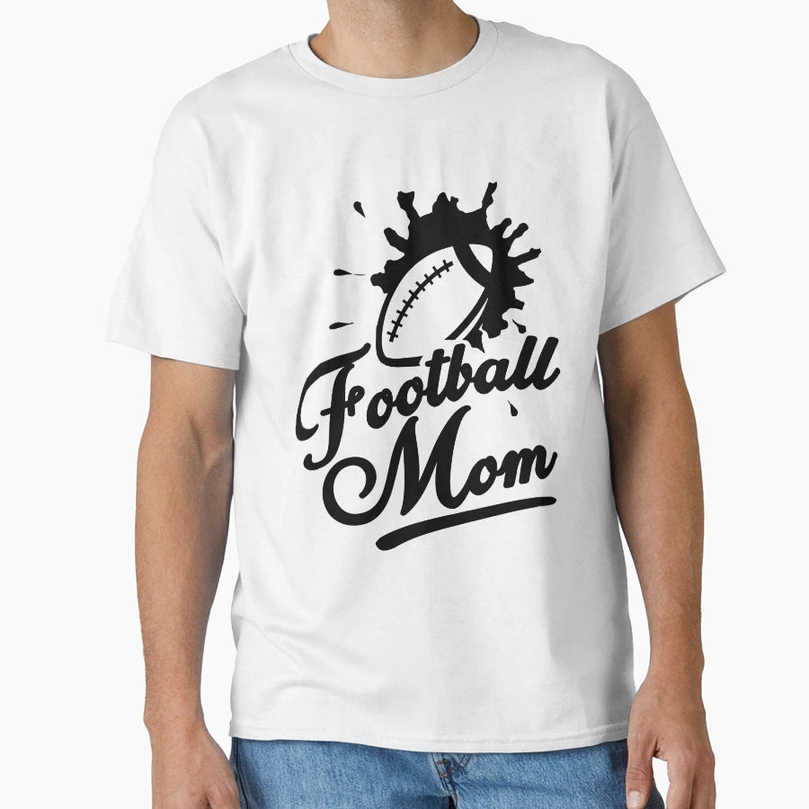 Football Mom T-Shirt - Custom Art Print for Adults - T-Shirt, Sweatshirt, Hoodie