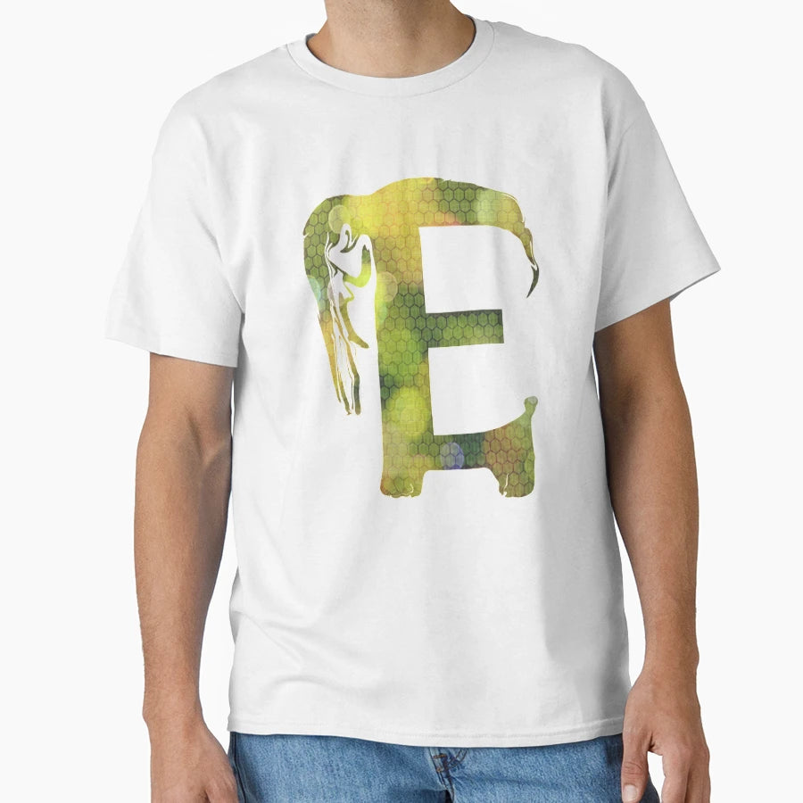 E Elephant T-Shirt - Minimalist Print Men Women - T-Shirt, Sweatshirt, Hoodie