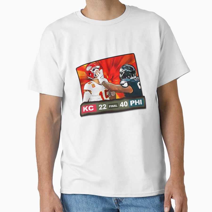 Final Score Philly Football T-Shirt - Fun Novelty Design for Adults - T-Shirt, Sweatshirt, Hoodie