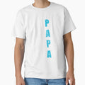 Proud Papa American Flag Fathers Day T-Shirt - Trendy Graphic Men Women - T-Shirt, Sweatshirt, Hoodie