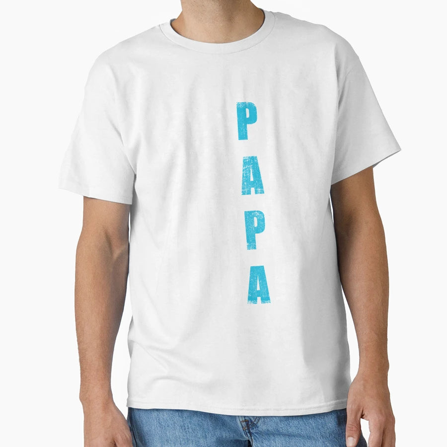 Proud Papa American Flag Fathers Day T-Shirt - Trendy Graphic Men Women - T-Shirt, Sweatshirt, Hoodie