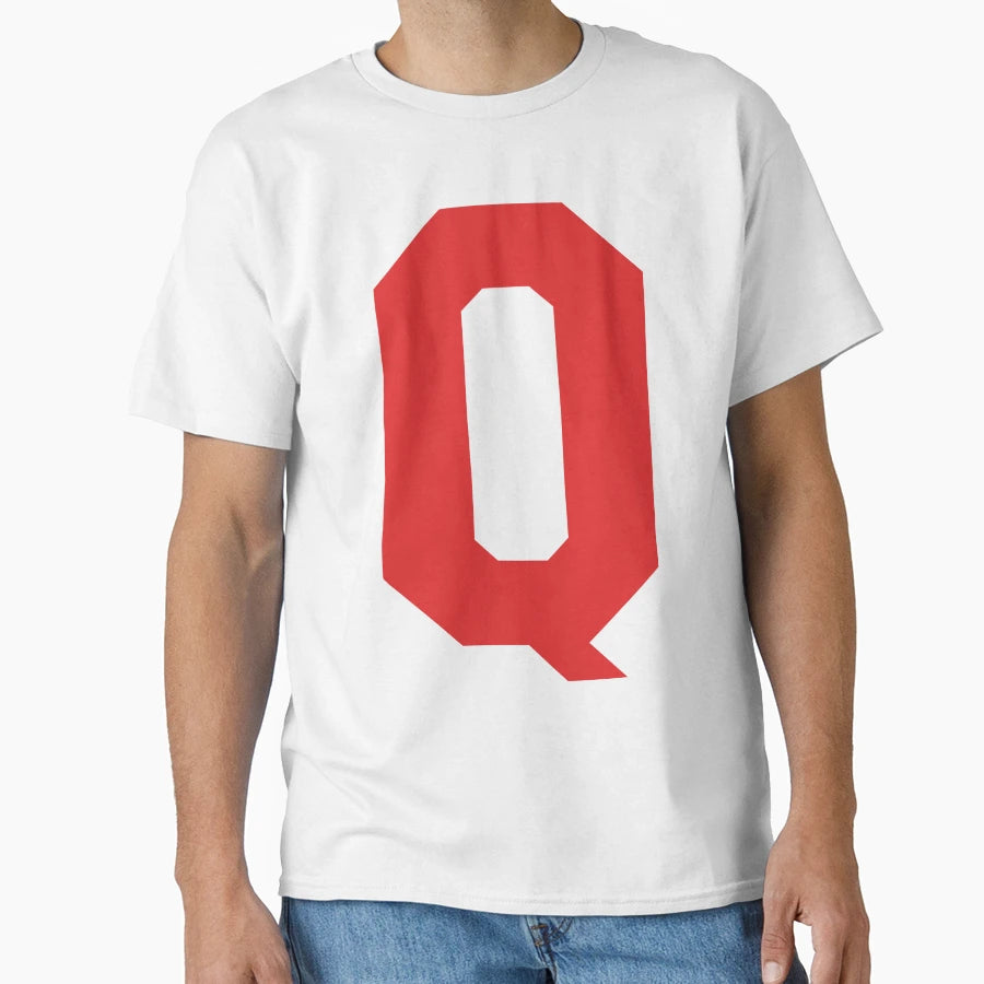 Alphabet Red Q Sports Letter Q T-Shirt - Casual Everyday Wear for Adults - T-Shirt, Sweatshirt, Hoodie