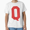 Alphabet Red Q Sports Letter Q T-Shirt - Casual Everyday Wear for Adults - T-Shirt, Sweatshirt, Hoodie