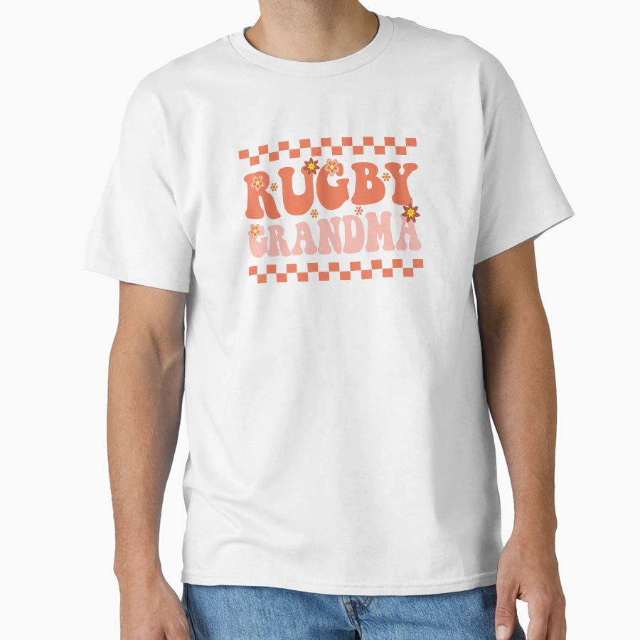 Rugby Grandma Funny Sports Lover T-Shirt - Aesthetic Graphic for Adults - T-Shirt, Sweatshirt, Hoodie
