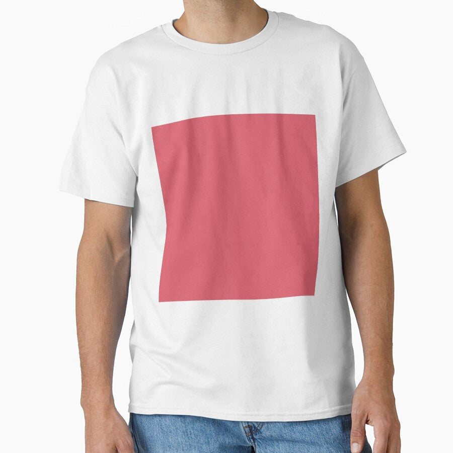 Plain Solid Color Coral Red Pink Vivid Magenta (C10 - Adult & Kids T-Shirts, Sweatshirts & Hoodies apparel design preview 1