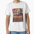 Hello 2025 T-Shirt - Aesthetic Graphic for Adults - T-Shirt, Sweatshirt, Hoodie