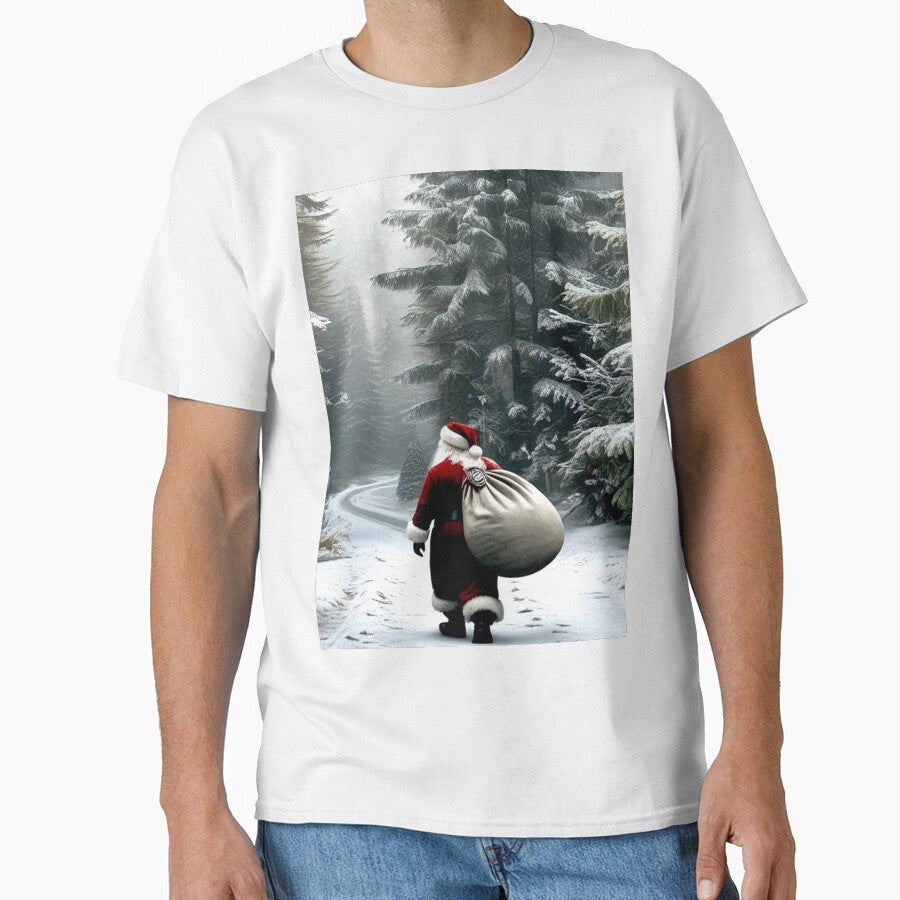 Santa in the Forest by MariaTheExpert - Adult & Kids T-Shirts, Sweatshirts & Hoodies apparel design preview 1