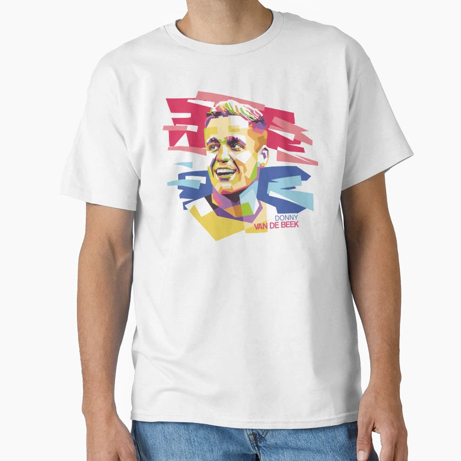 Van De Beek Pop Art Portrait Vector T-Shirt - Unique Graphic for Adults - T-Shirt, Sweatshirt, Hoodie