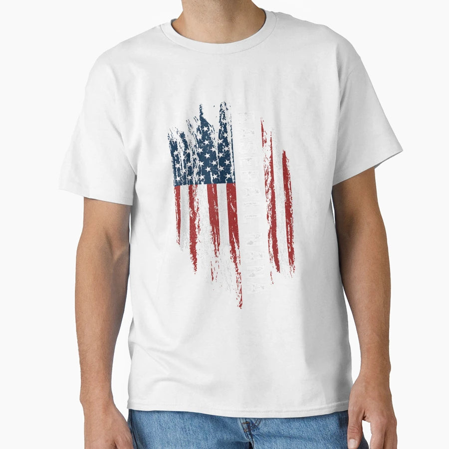 Baseball Nana American Flag T-Shirt - Casual Everyday Wear for Adults - T-Shirt, Sweatshirt, Hoodie