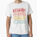 Eat Sleep Unicycle Football Repeat T-Shirt - Casual Everyday Wear Unisex - T-Shirt, Sweatshirt, Hoodie