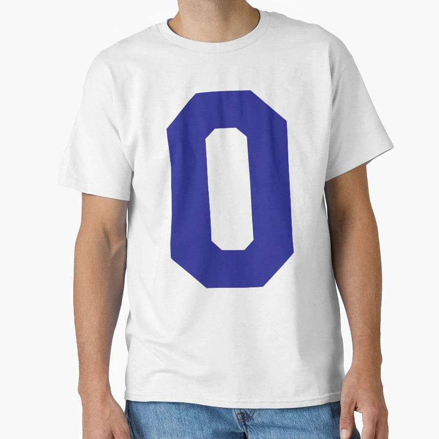 Alphabet Blue O Sports Letter O T-Shirt - Minimalist Print Men Women - T-Shirt, Sweatshirt, Hoodie