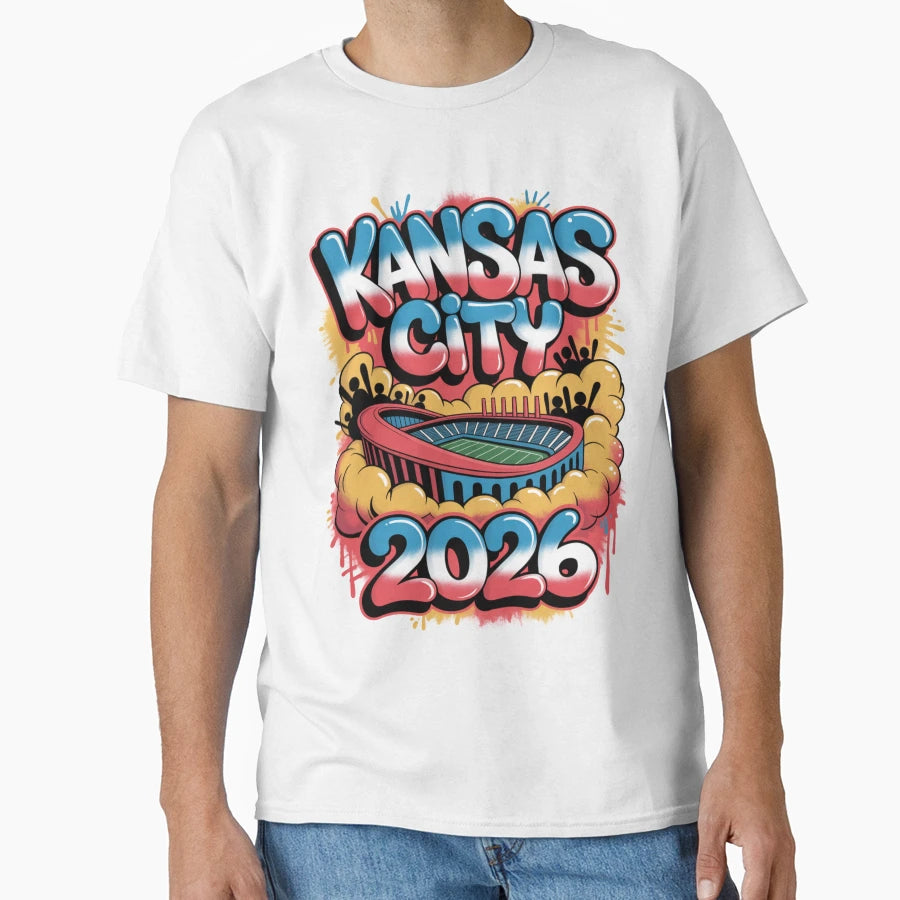 Kansas City 2026 Arrowhead Stadium T-Shirt - Fun Novelty Design for Adults - T-Shirt, Sweatshirt, Hoodie