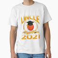 Proud Senior Uncle 2021 Basketball T-Shirt - Custom Art Print Unisex - T-Shirt, Sweatshirt, Hoodie