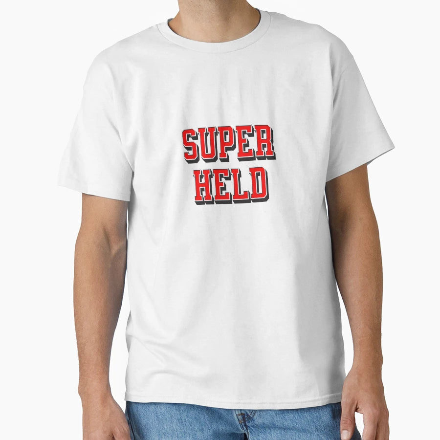 Superhero Funny German Pun T-Shirt - Minimalist Print Unisex - T-Shirt, Sweatshirt, Hoodie