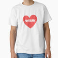 I Love Football T-Shirt - Custom Art Print for Adults - T-Shirt, Sweatshirt, Hoodie