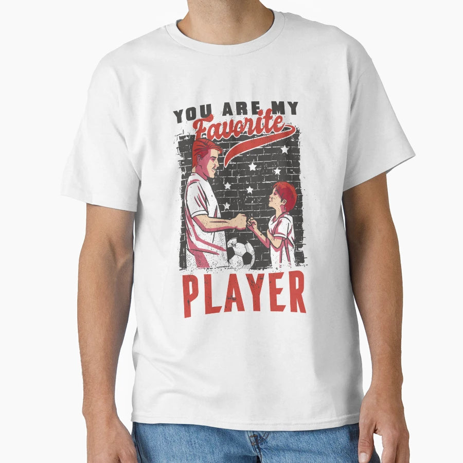 Father And Son Soccer Player T-Shirt - Custom Art Print Unisex - T-Shirt, Sweatshirt, Hoodie