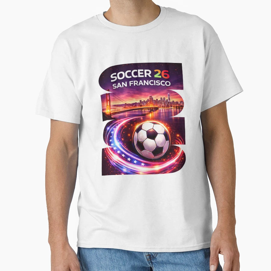 San Francisco Soccer 2026 Soccer T-Shirt - Fun Novelty Design for Adults - T-Shirt, Sweatshirt, Hoodie