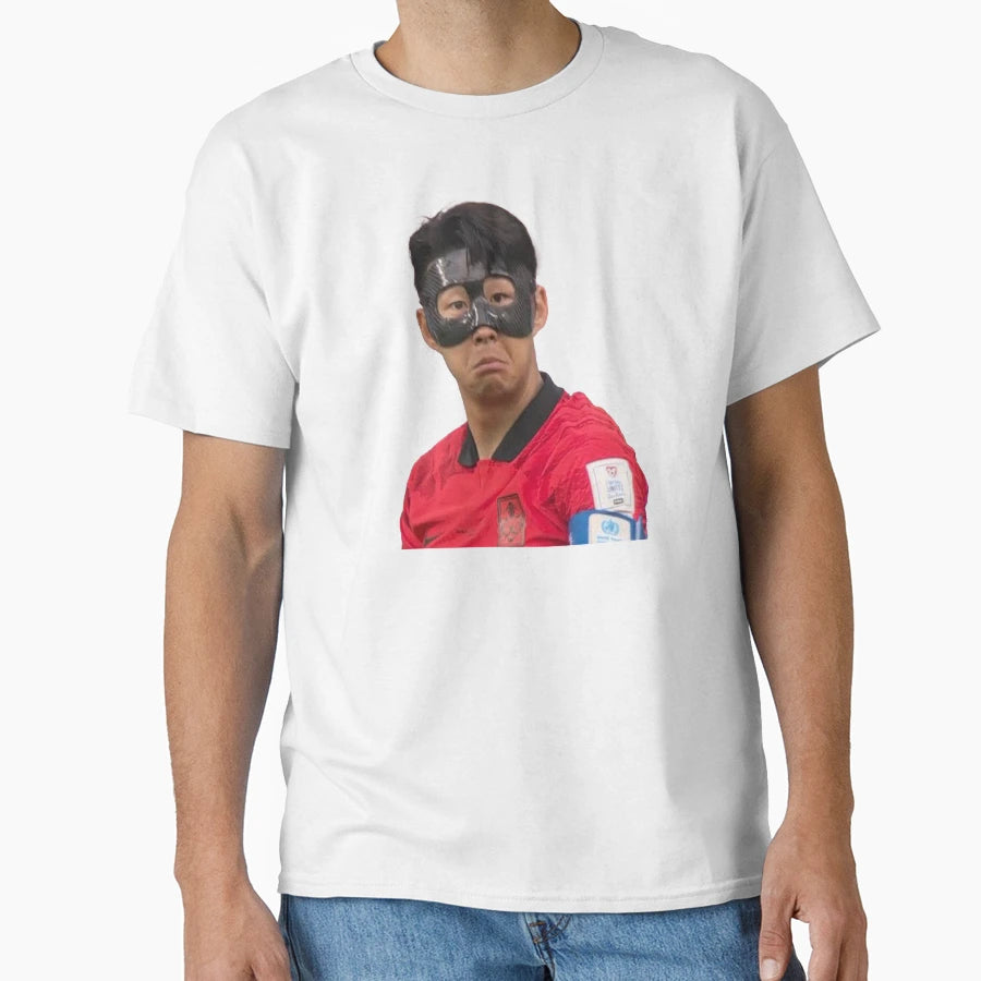 Heung Min Son Mask T-Shirt - Trendy Graphic Men Women - T-Shirt, Sweatshirt, Hoodie
