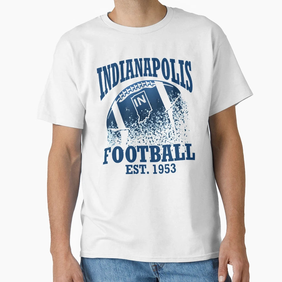 Indianapolis Football T-Shirt - Novelty Apparel Unisex - T-Shirt, Sweatshirt, Hoodie