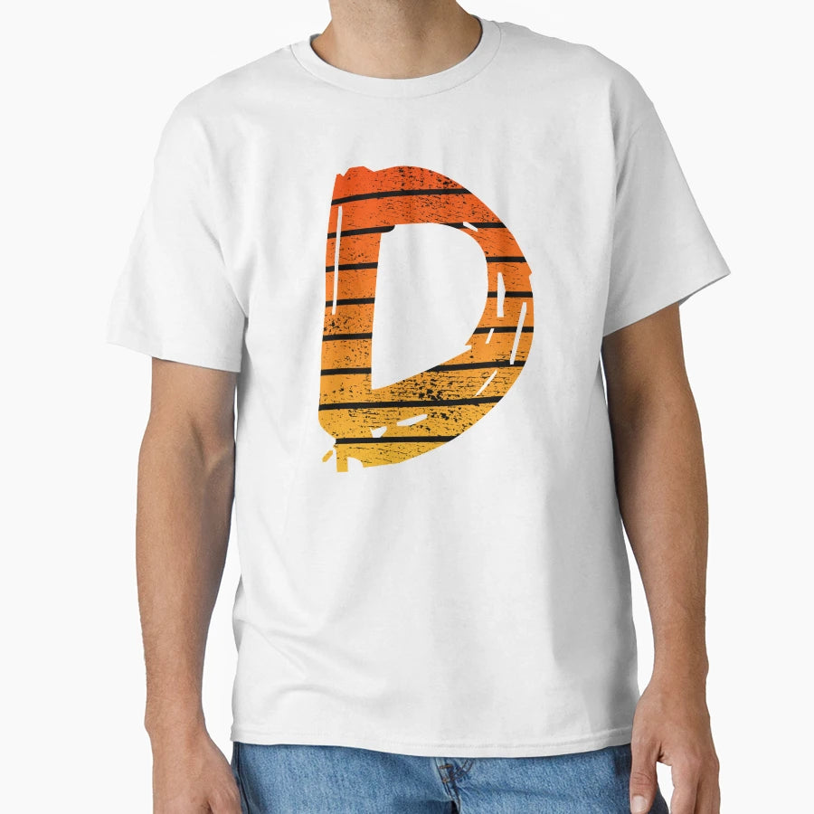 Letter D Initials T-Shirt - Graphic Print Men Women - T-Shirt, Sweatshirt, Hoodie