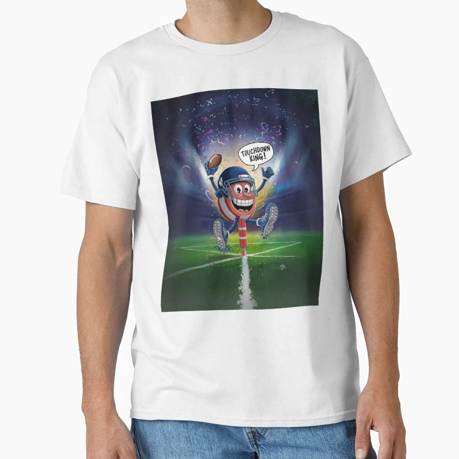 Headline News End Zone Hero T-Shirt - Fun Novelty Design for Adults - T-Shirt, Sweatshirt, Hoodie