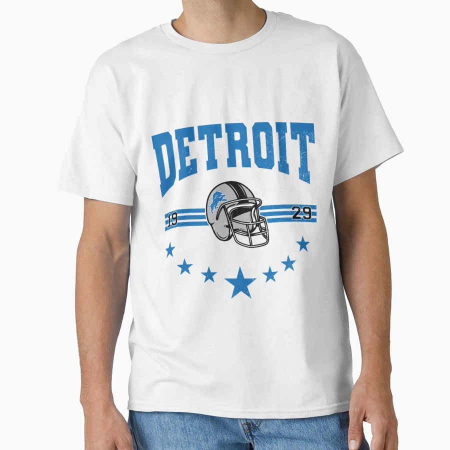 Art Detroit Lions T-Shirt - Custom Art Print Unisex - T-Shirt, Sweatshirt, Hoodie