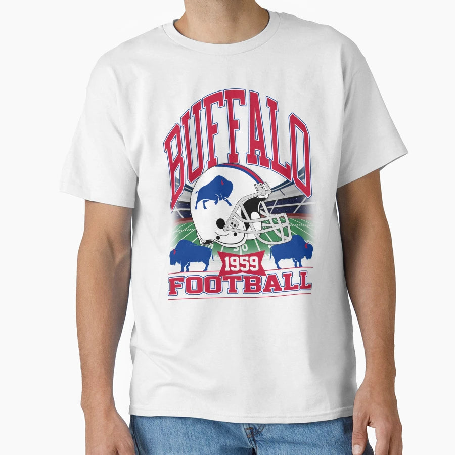 Buffalo Football Gridiron Legacy V2 T-Shirt - Novelty Apparel for Adults - T-Shirt, Sweatshirt, Hoodie