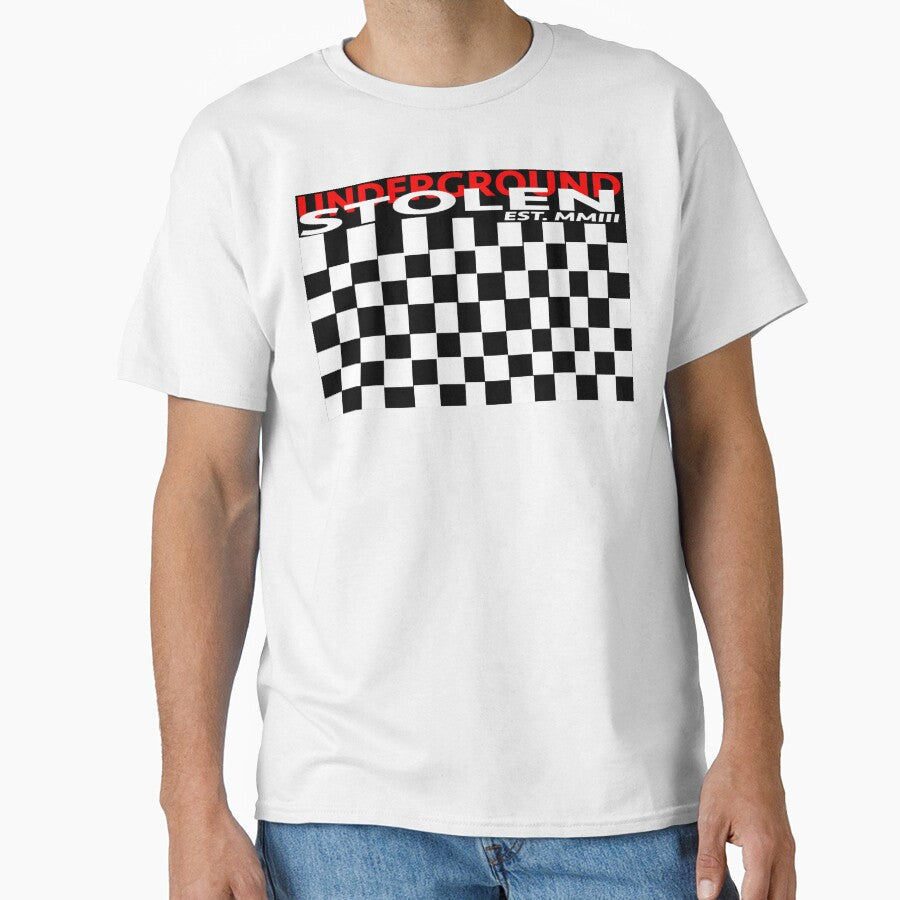 Stolen Underground Checkered Flag by StlnUndrgrnd - Adult & Kids T-Shirts, Sweatshirts & Hoodies apparel design preview 1