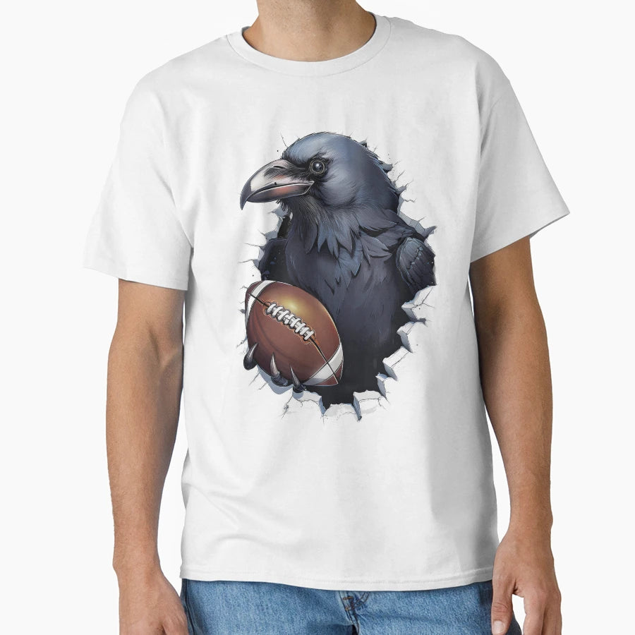 Raven Football T-Shirt - Streetwear Style Men Women - T-Shirt, Sweatshirt, Hoodie