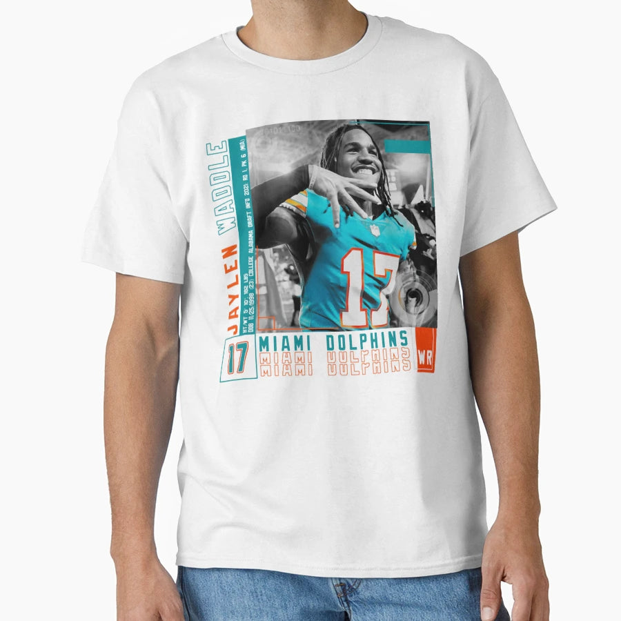 Jaylen Waddle Football Edit Tapestries T-Shirt - Aesthetic Graphic Unisex - T-Shirt, Sweatshirt, Hoodie