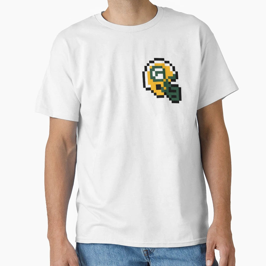 Green Bay 8 Bit Helmet T-Shirt - Streetwear Style Unisex - T-Shirt, Sweatshirt, Hoodie