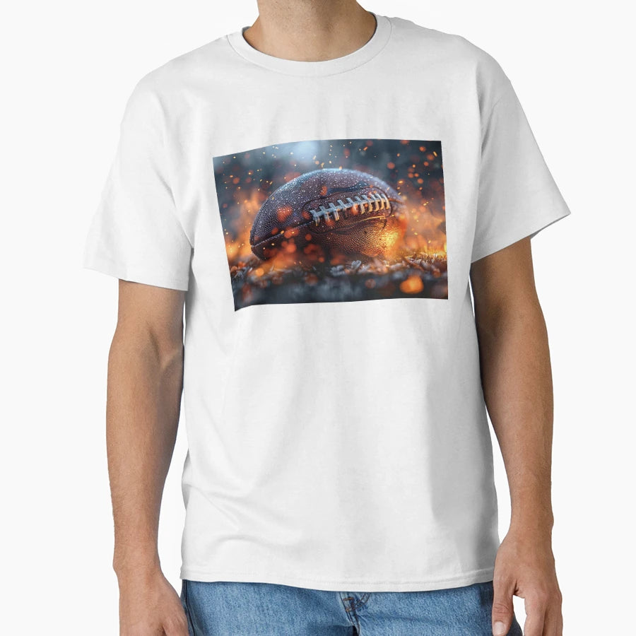 American Football Digital Art T-Shirt - Aesthetic Graphic Men Women - T-Shirt, Sweatshirt, Hoodie