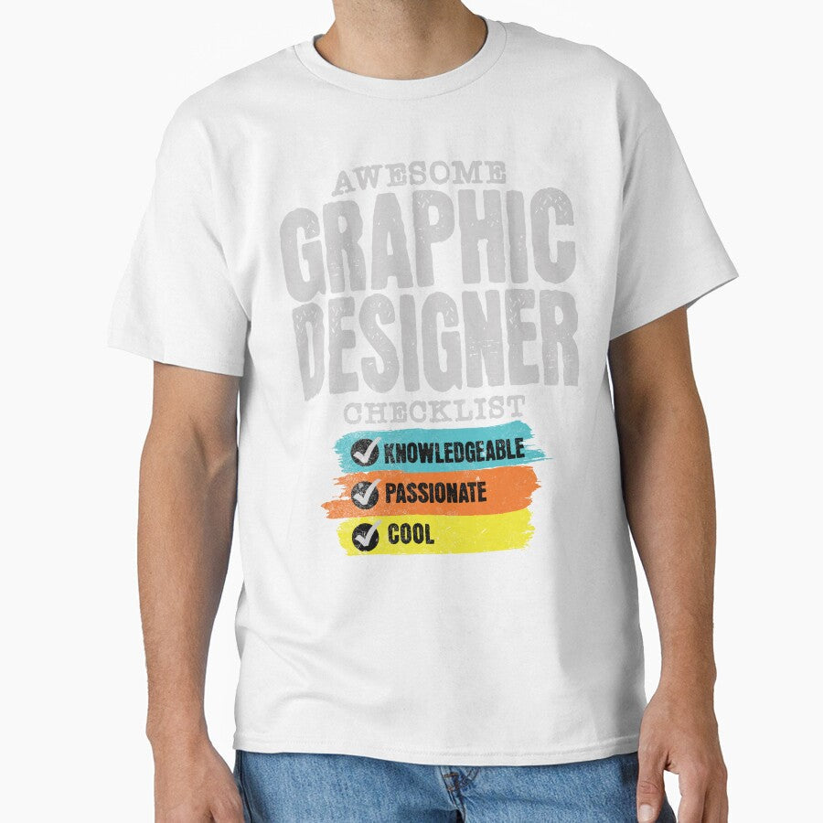 Awesome Graphic Designer Checklist by NuttySqueaky - Adult & Kids T-Shirts, Sweatshirts & Hoodies apparel design preview 1