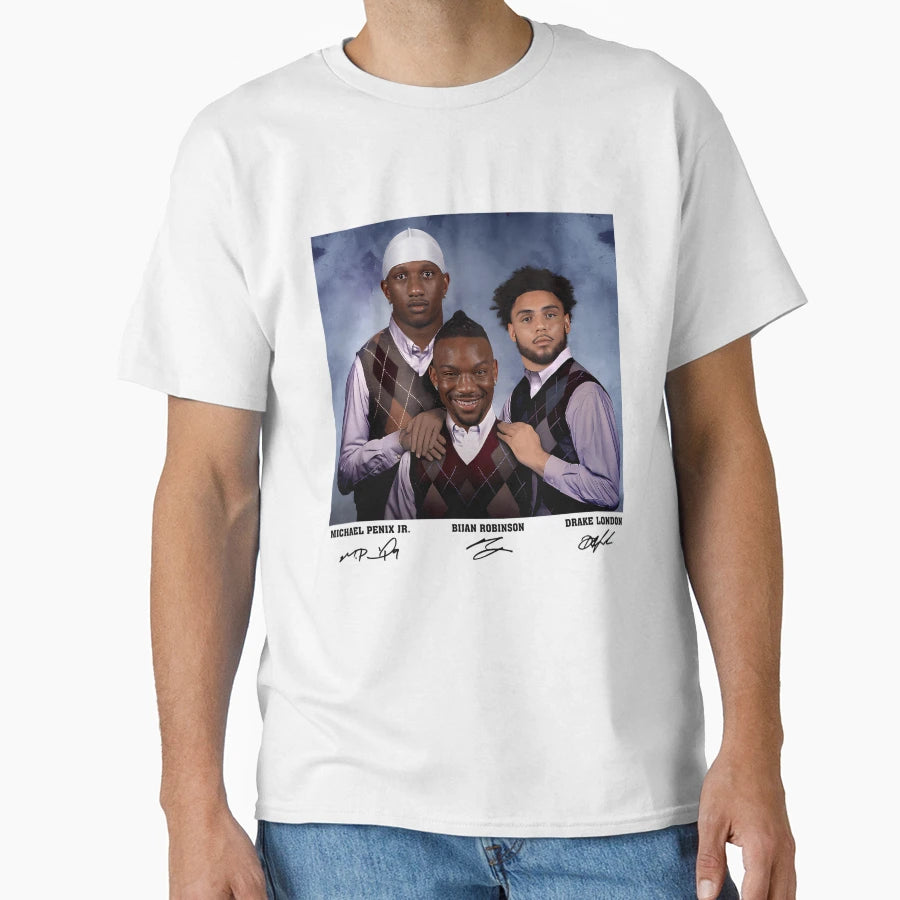 BR Michael Penix Jr Drake London T-Shirt - Novelty Apparel for Adults - T-Shirt, Sweatshirt, Hoodie